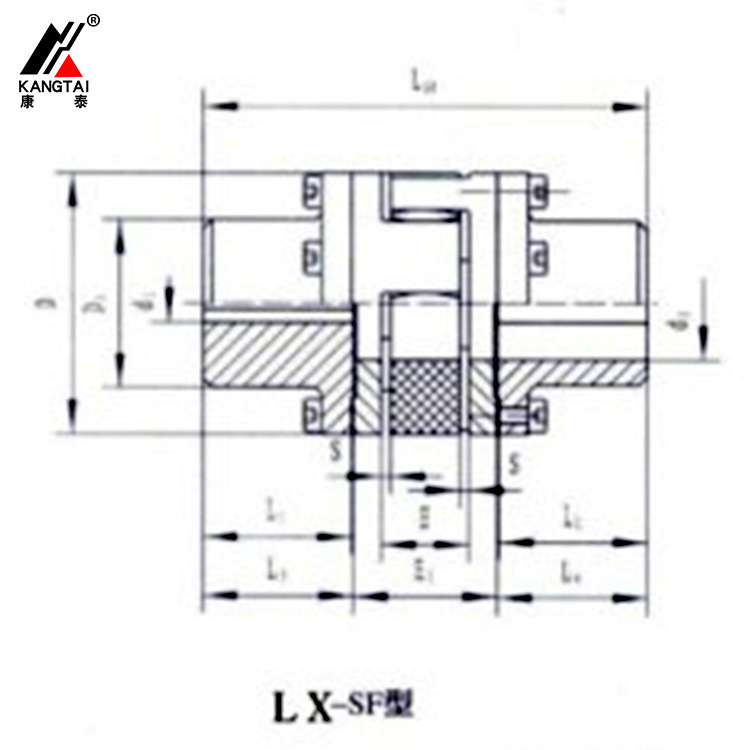 LX-P 型帶制動(dòng)盤(pán)星形彈性聯(lián)軸器