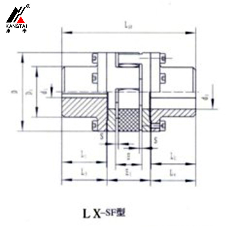 LX-SF、ZT-DF 型法蘭星形彈性聯(lián)軸器